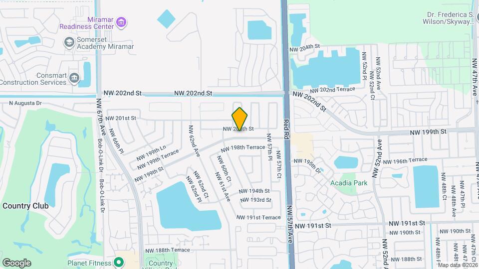 5871 NW 199th St Map and Location Details