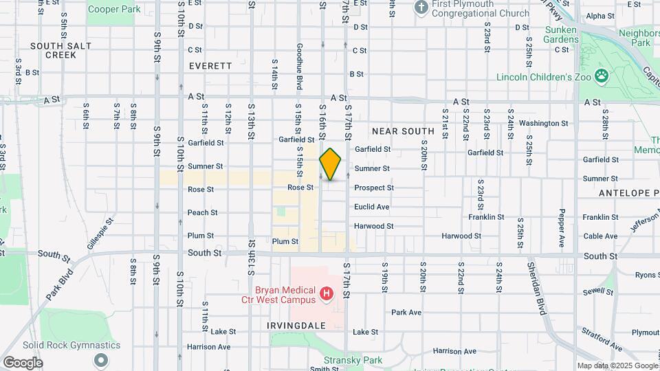 1617 Prospect St Map and Location Details