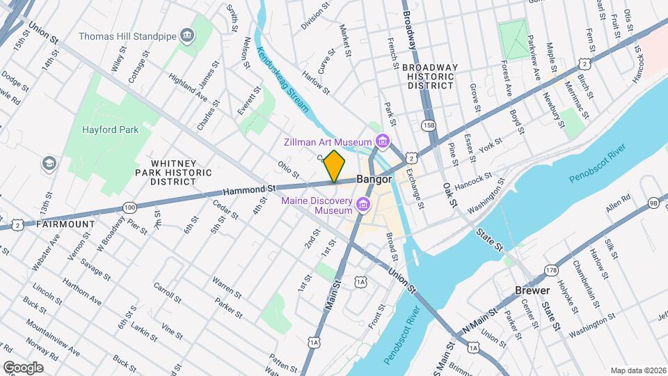 128 Hammond St, Unit 1 Map and Location Details