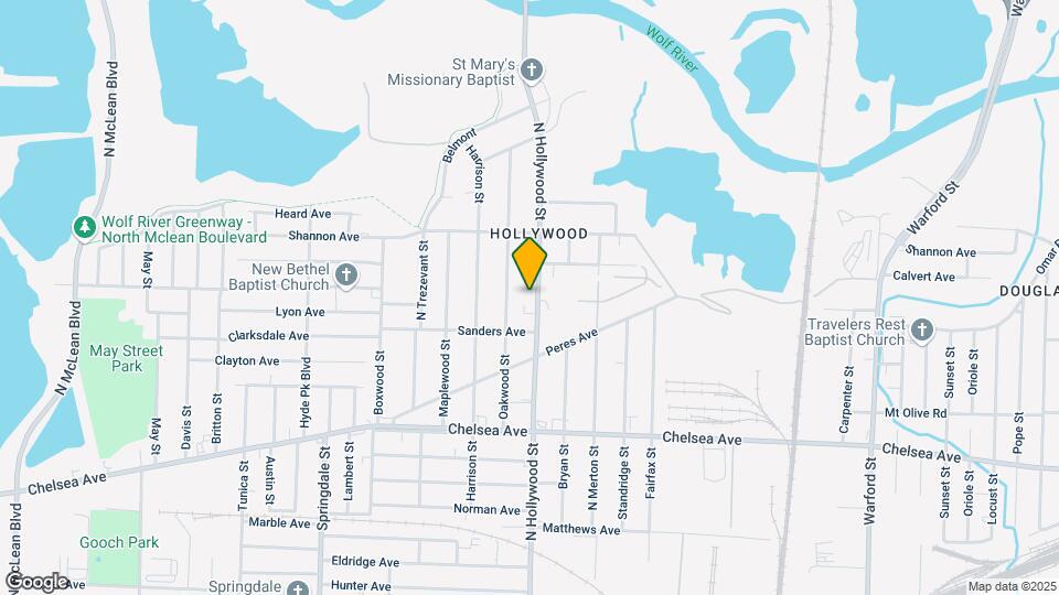 1565 N Hollywood St Mapa y Detalles de la Ubicación