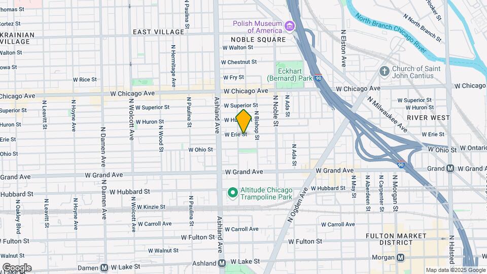 1473 W Erie St, Unit A01C Map and Location Details