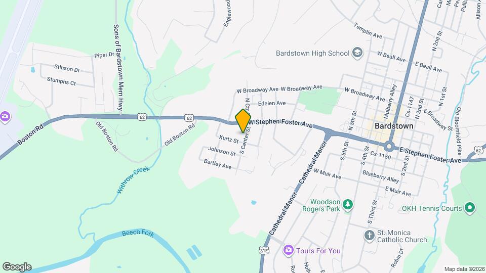 114 S Center St Map and Location Details