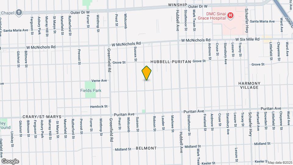 16554 Coyle St Map and Location Details