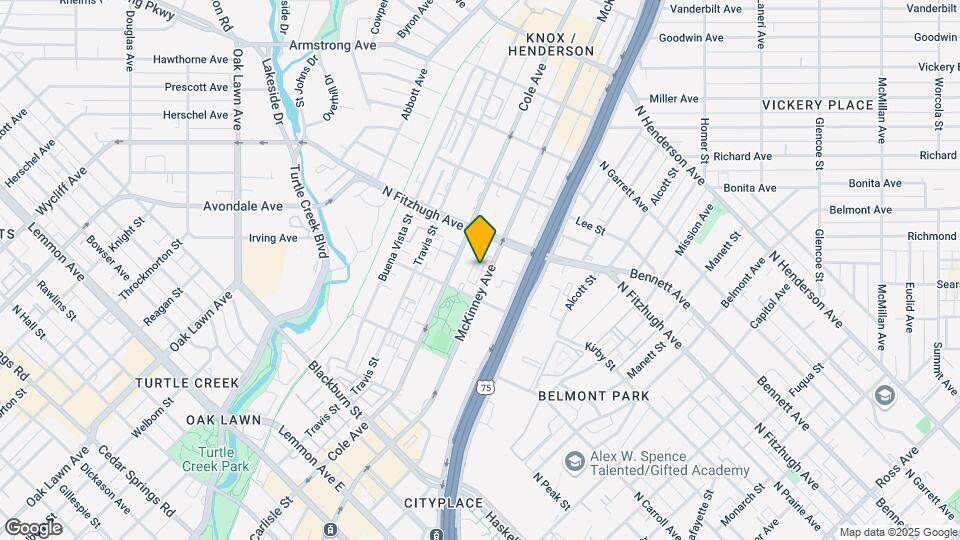 4121 McKinney Ave Map and Location Details
