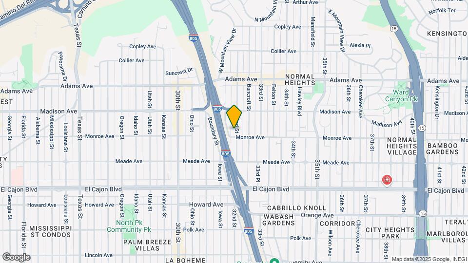 4516 32nd St Map and Location Details
