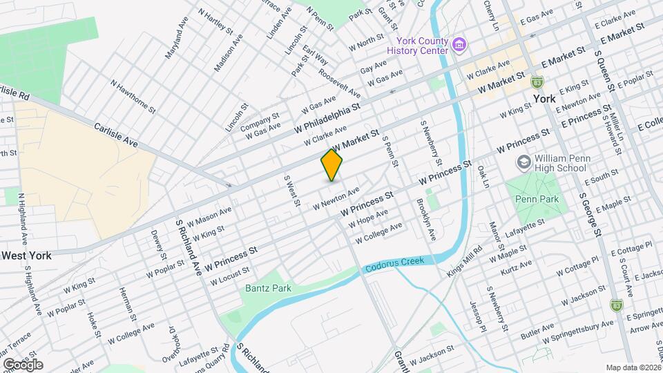 520 W King St, Unit 3 Map and Location Details