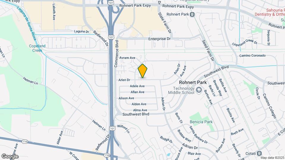 250 Arlen Dr Map and Location Details