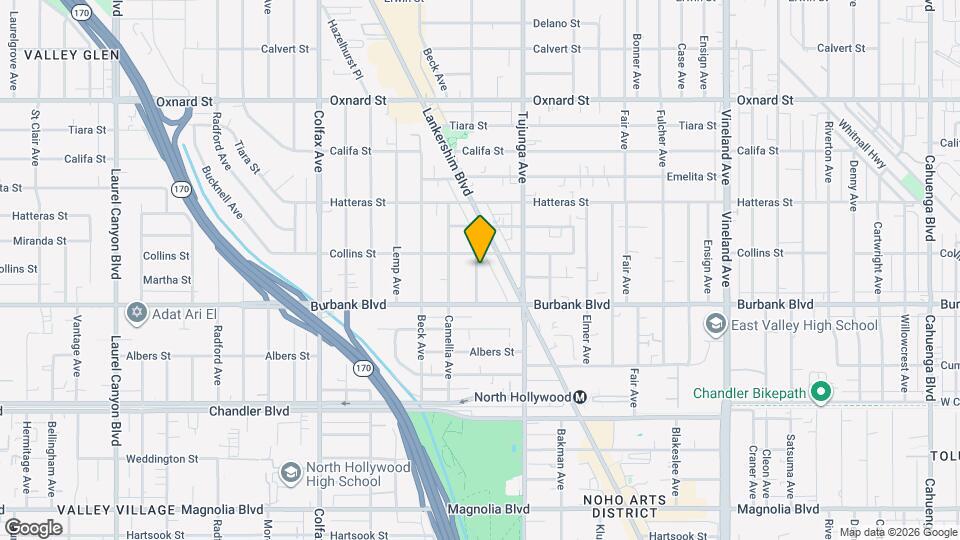 5646 1/2 Farmdale Ave, Unit NOHO Apartments Mapa y Detalles de la Ubicación