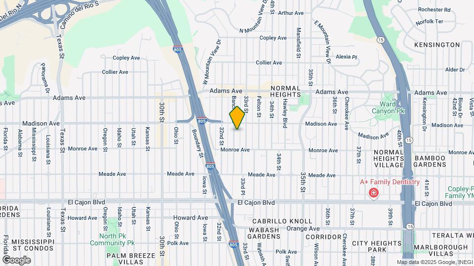 4561 Bancroft St Mapa y Detalles de la Ubicación