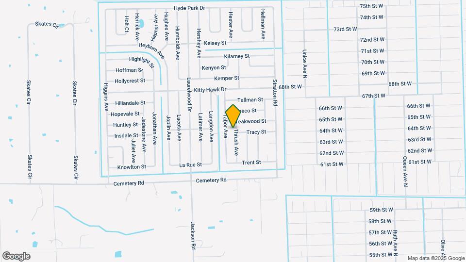 6027 Thrush Ave Mapa y Detalles de la Ubicación