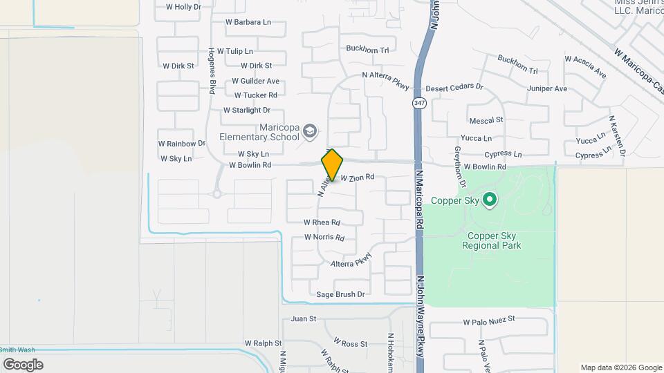 45196 W Sandhill Rd Map and Location Details