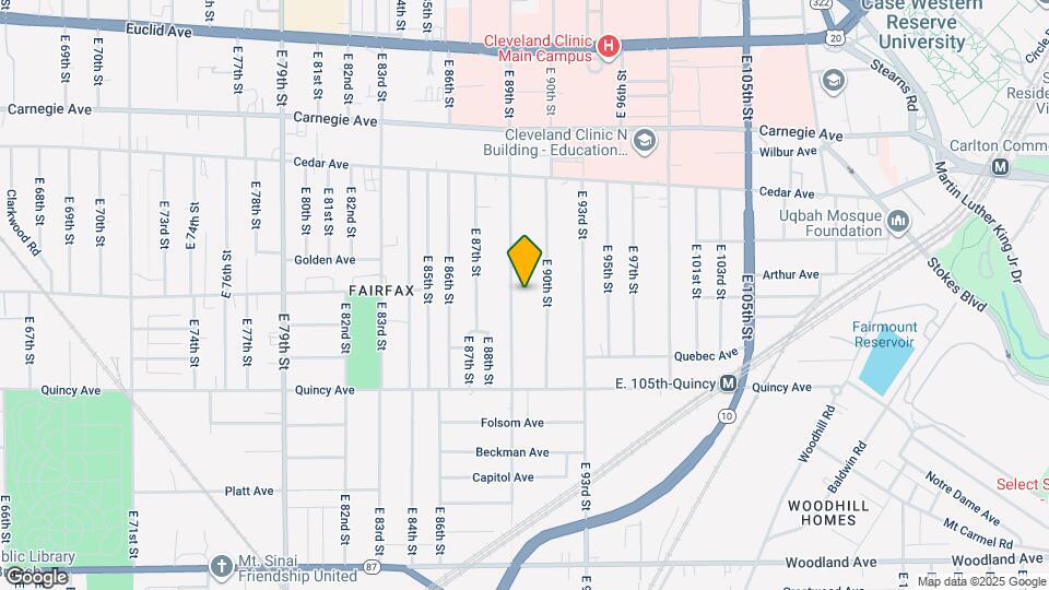 89th Rising Mapa y Detalles de la Ubicación