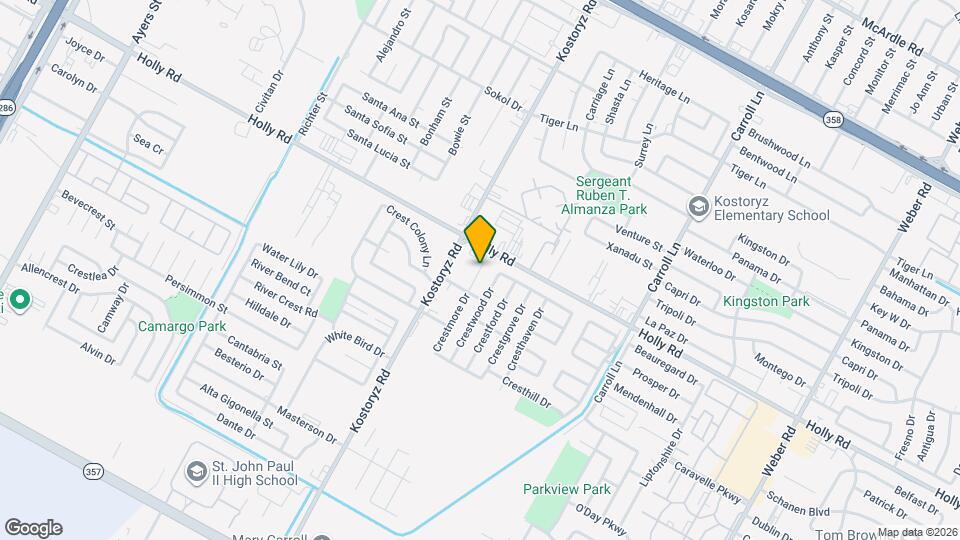 5723 Crestmore Dr Map and Location Details