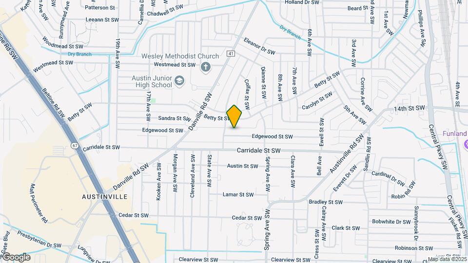 920 Edgewood St SW Map and Location Details
