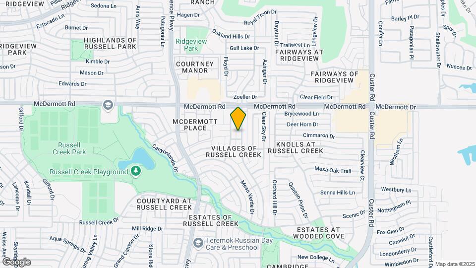 8825 High Meadows Dr Map and Location Details