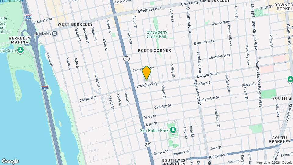 2441 Curtis St Map and Location Details