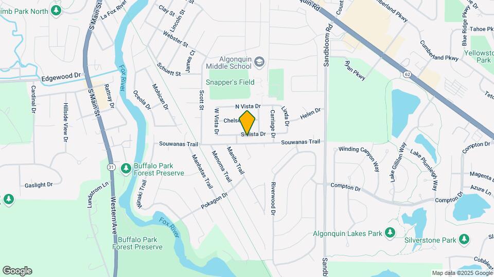 721 S Vista Dr Map and Location Details