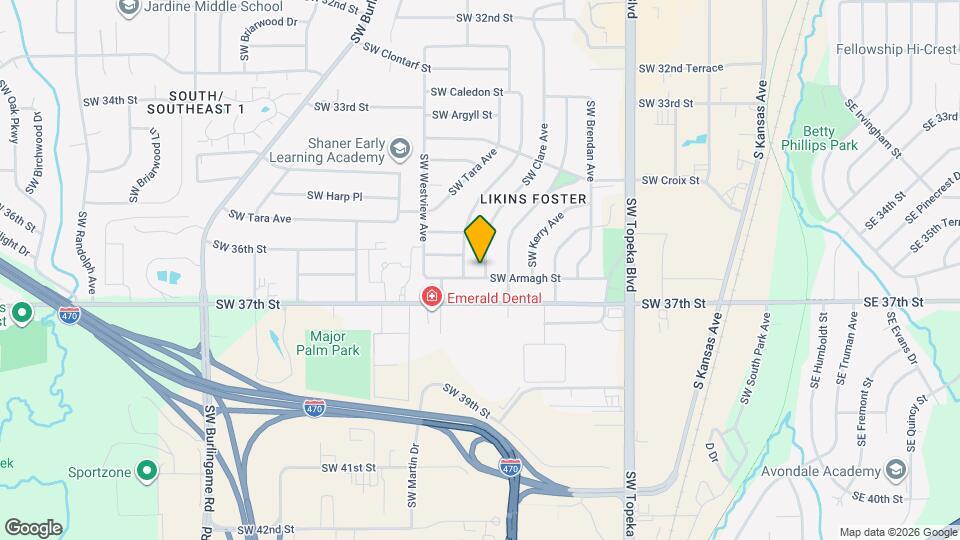 3643 SW Clare Ave Map and Location Details