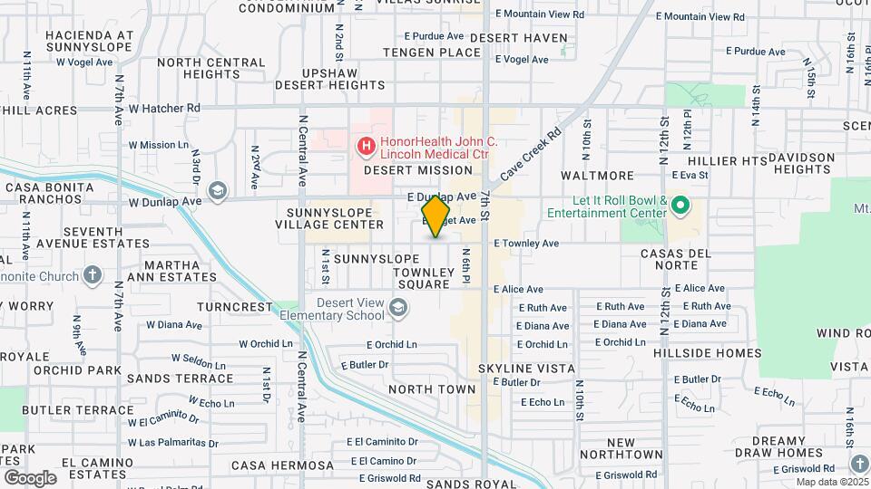 503 E Townley Ave Map and Location Details