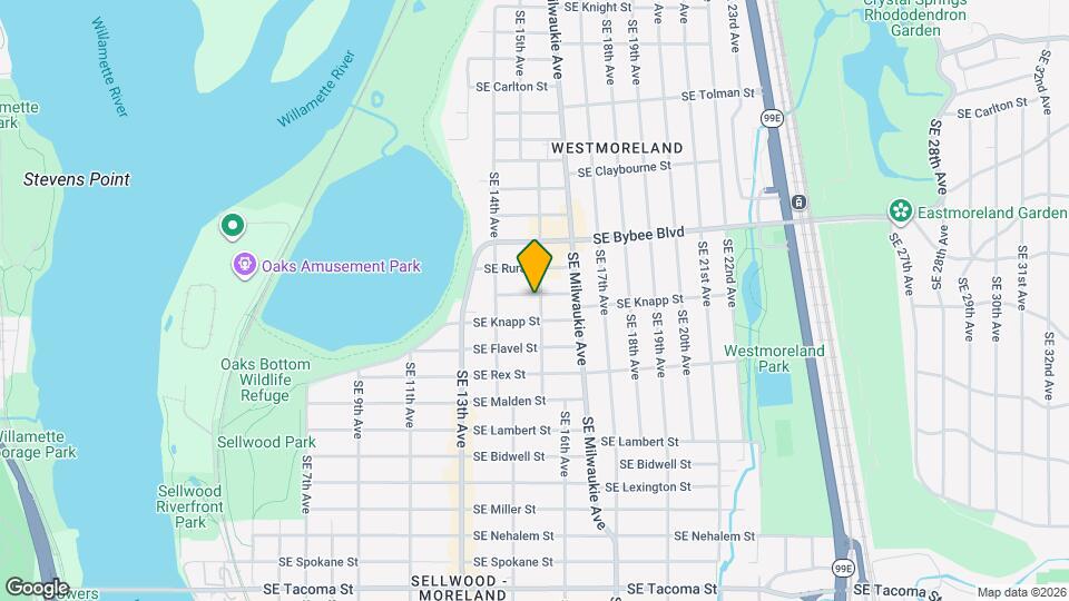 1532 Southeast Ogden Street, Unit Unit B Mapa y Detalles de la Ubicación