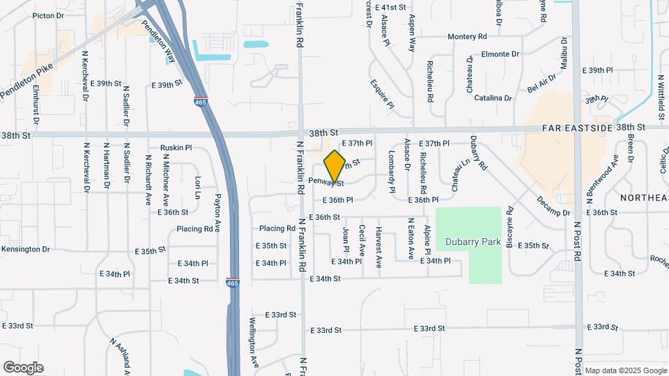 8109 Penway St Map and Location Details