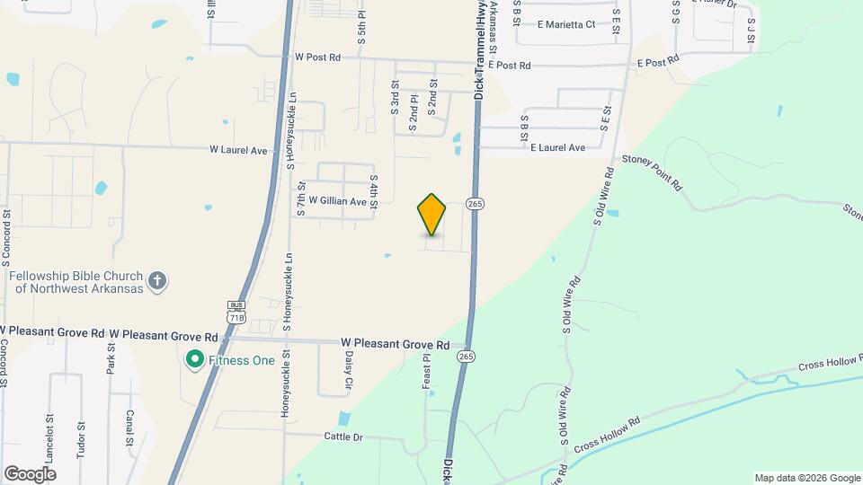 3715 S 2nd Pl Map and Location Details