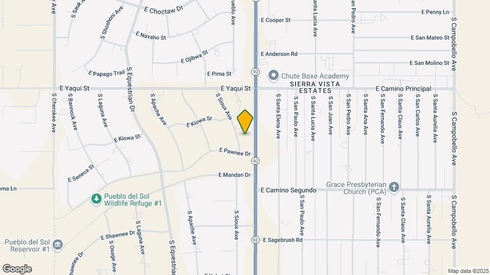 5001 S Sioux Ave Mapa y Detalles de la Ubicación