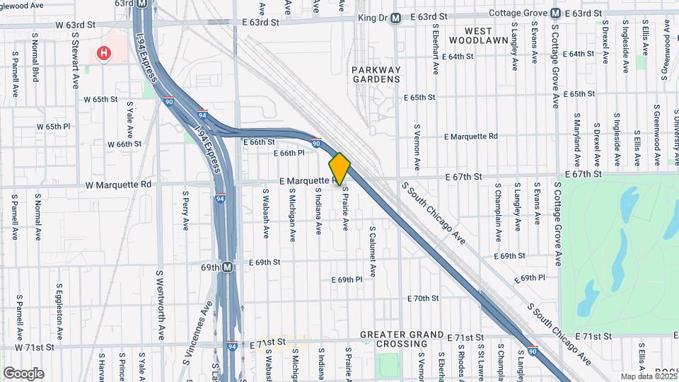 6714-6716 S Prairie Ave Map and Location Details