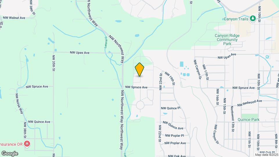 2512 NW Spruce Cone Ln Map and Location Details