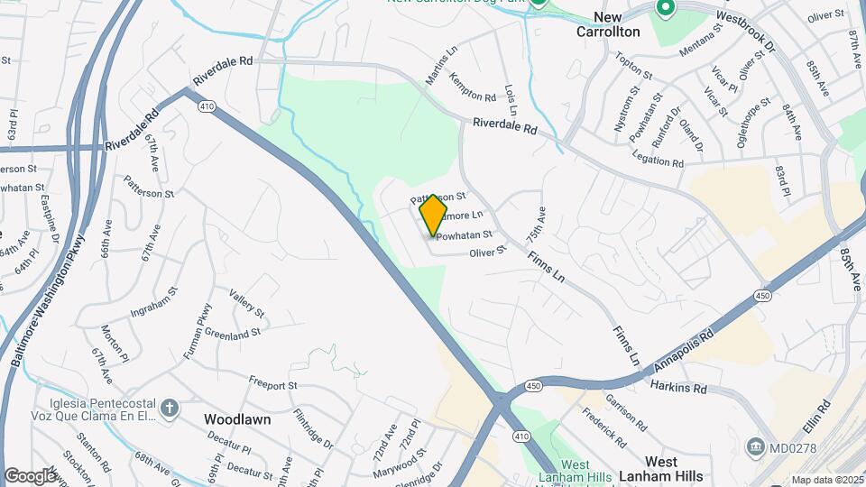 7201 Powhatan St Map and Location Details