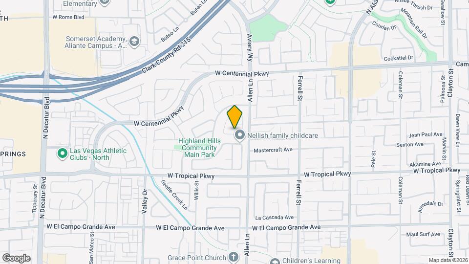 3722 Nestled Oak Ave Map and Location Details