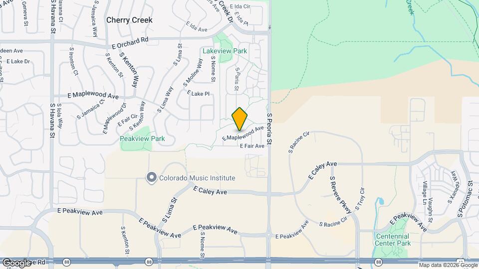 11865 E Maplewood Ave Map and Location Details