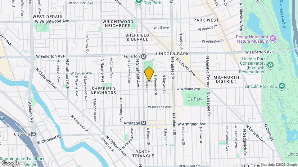 2219 N Bissell St Map and Location Details