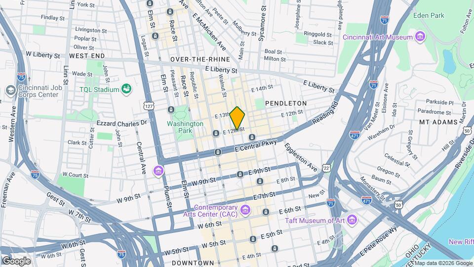 109 E 12th St, Unit B Map and Location Details