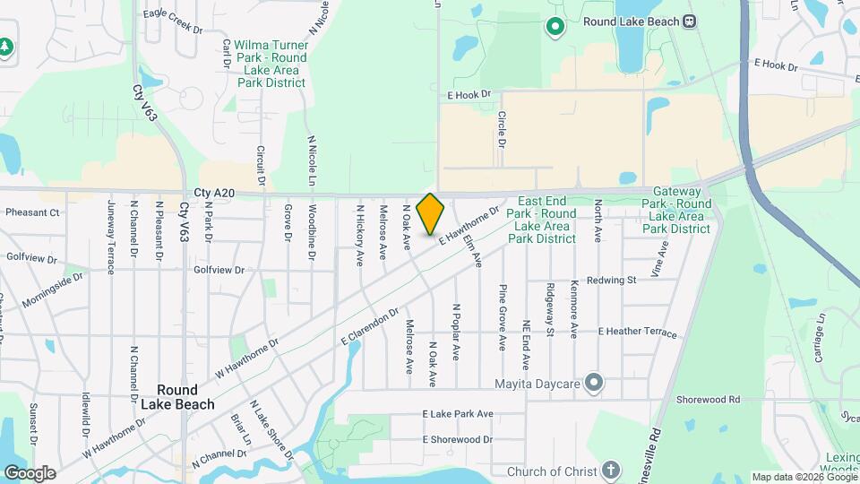 1606 N Poplar Ave Map and Location Details