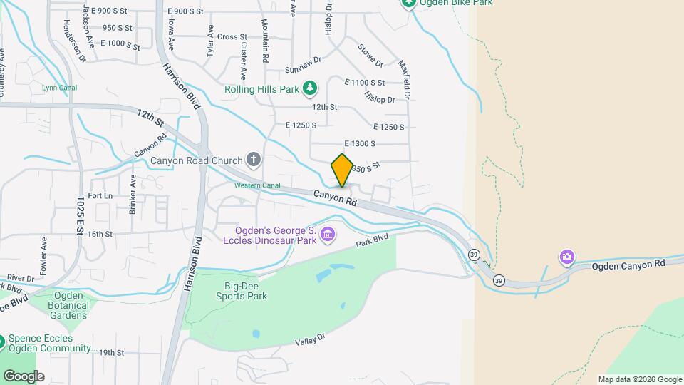 1586 Canyon Rd Map and Location Details