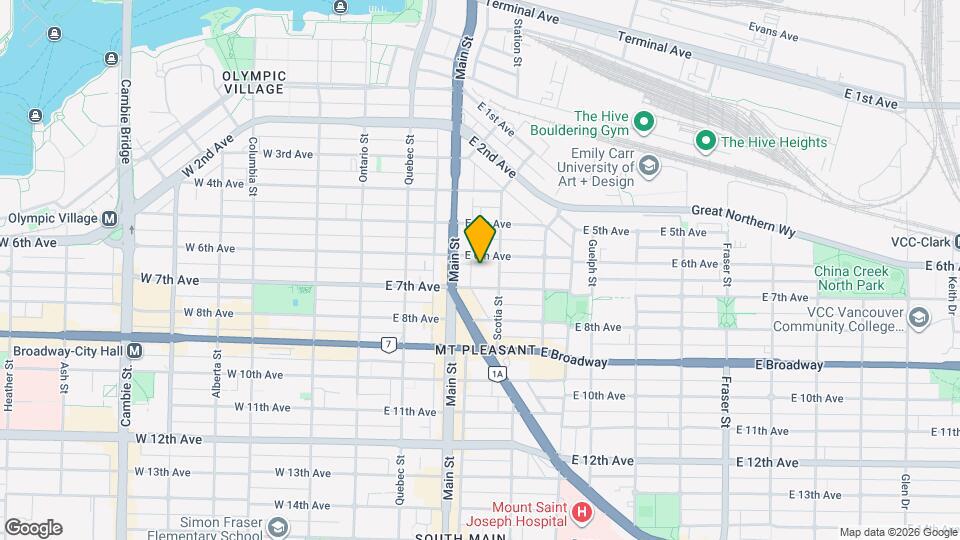 270 E 6th Ave Map and Location Details