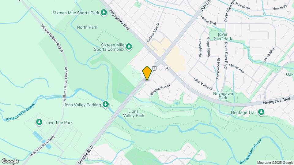 2472 Upper Valley Crescent Map and Location Details