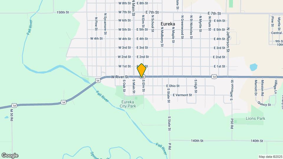 207 S Elm St Map and Location Details