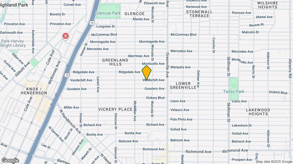 5538 Vanderbilt Ave Map and Location Details