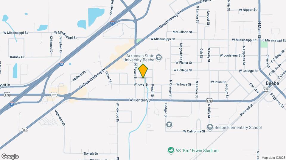 305 N Pear St Map and Location Details