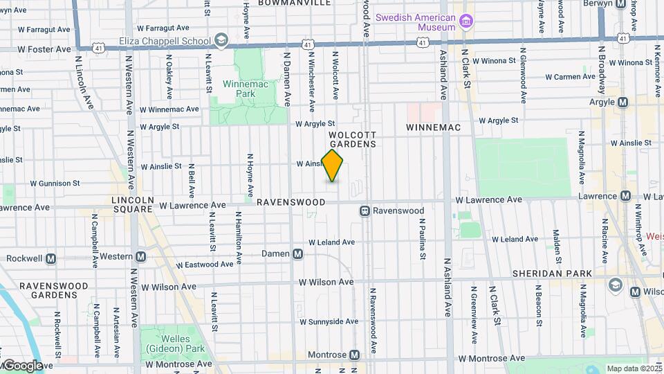 4820 N Wolcott Ave, Unit 3A Map and Location Details