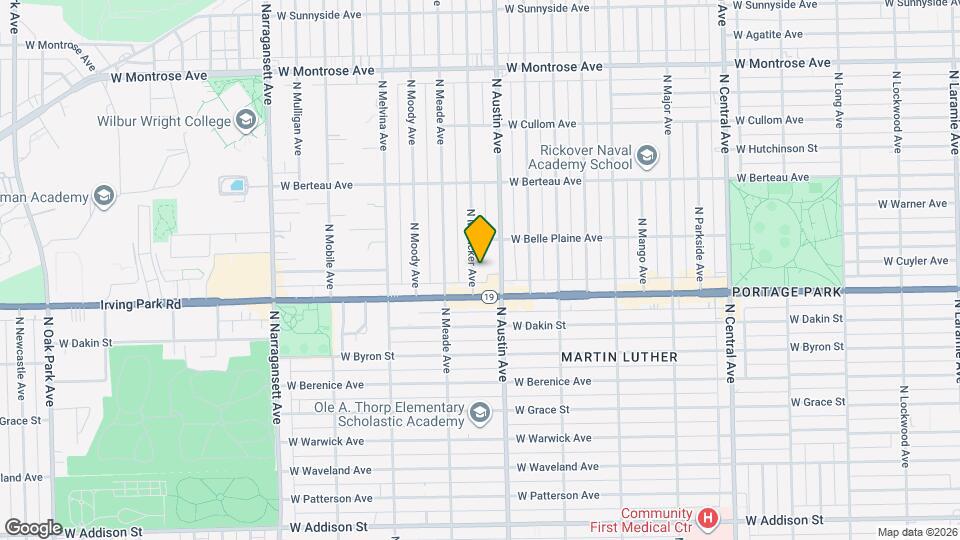 4027 N McVicker Ave Map and Location Details