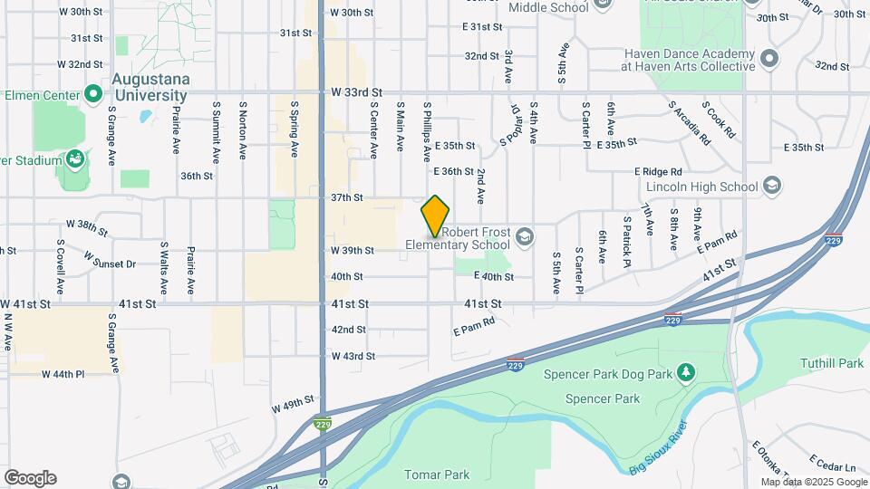 3010 S Phillips Ave Mapa y Detalles de la Ubicación
