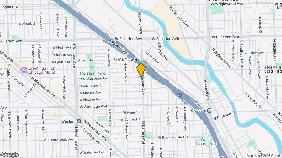 2134 N Damen Ave Map and Location Details