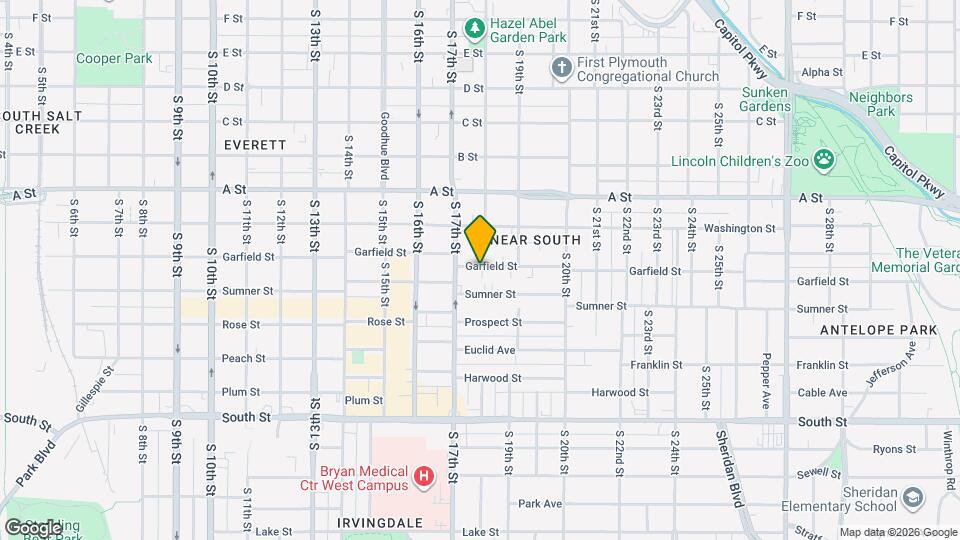 1745 Garfield St Mapa y Detalles de la Ubicación