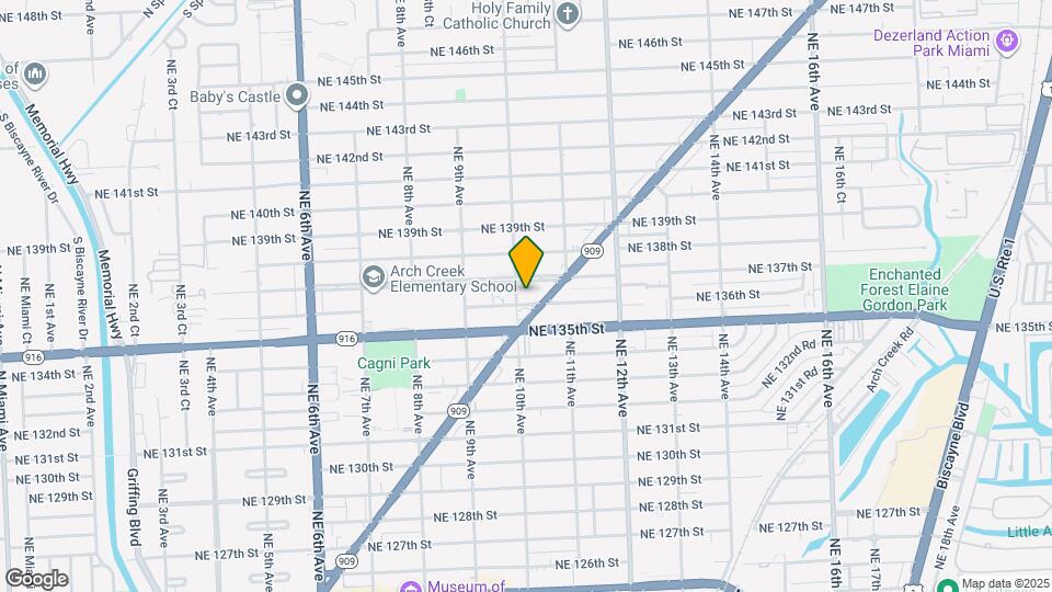 13655 NE 10th Ave Map and Location Details