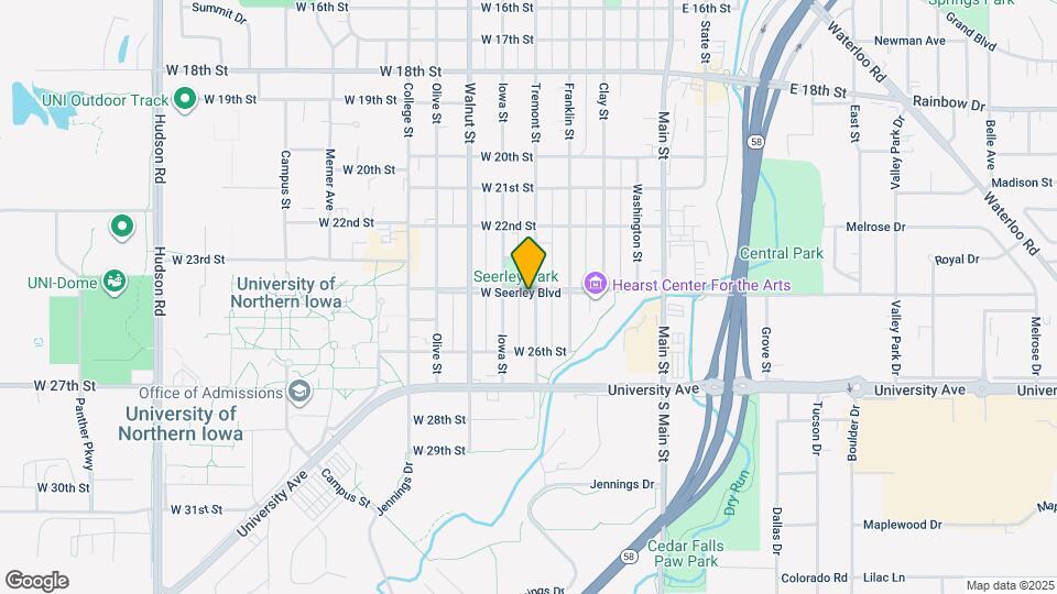 504 W Seerley Blvd Map and Location Details