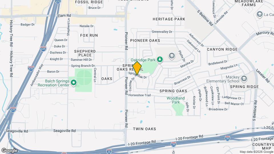 13020 Spring Oak Dr Map and Location Details