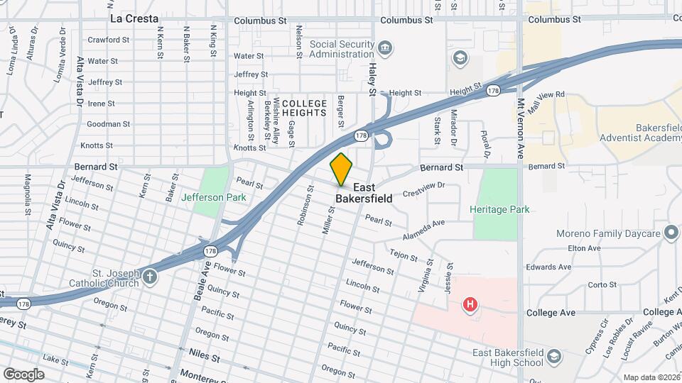 1303 Bernard St Map and Location Details